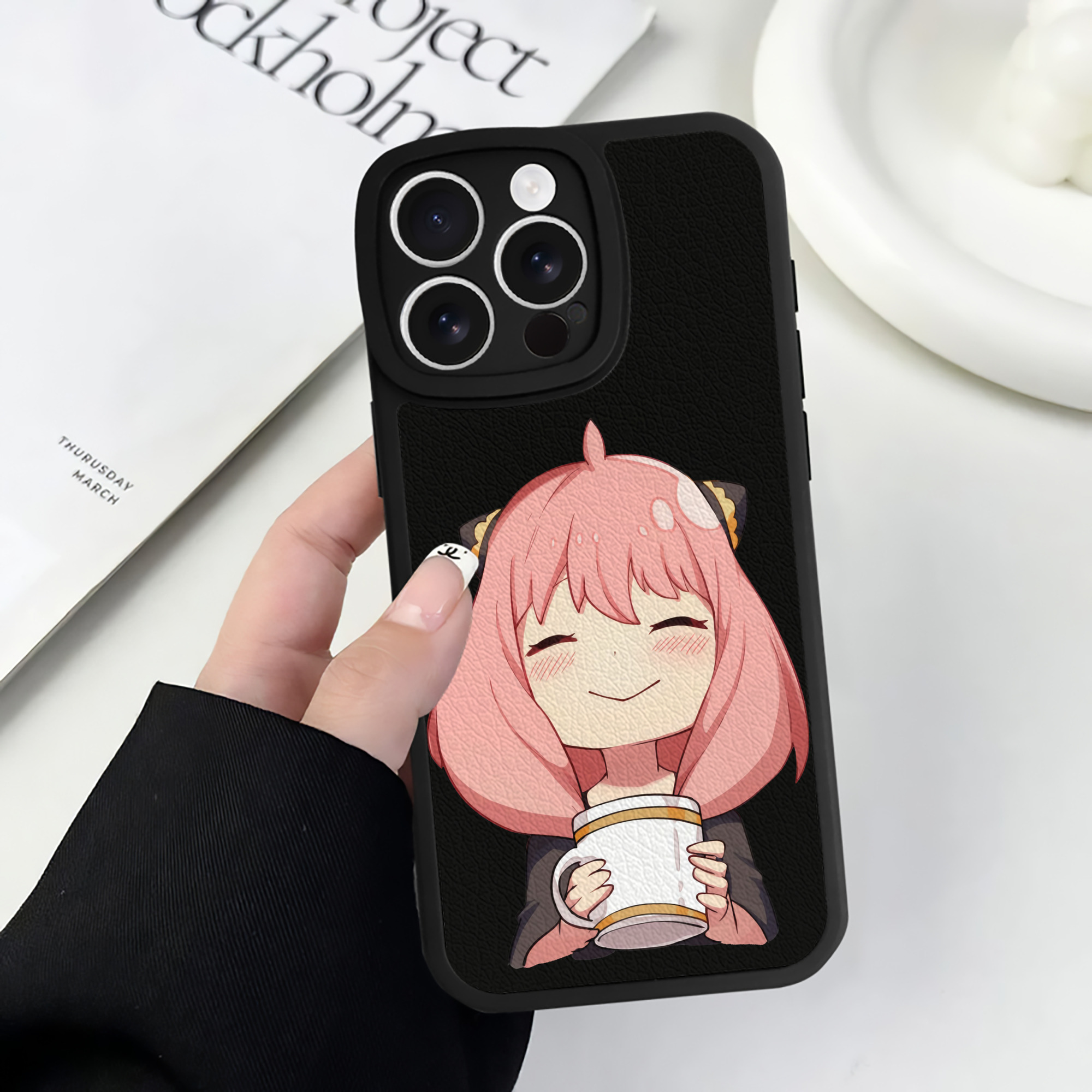 （画像用） SPY×FAMILY间谍家家酒 【iPhone 16シリーズ対応】シリコンスマホケース（レザー調） 材質：シリコン